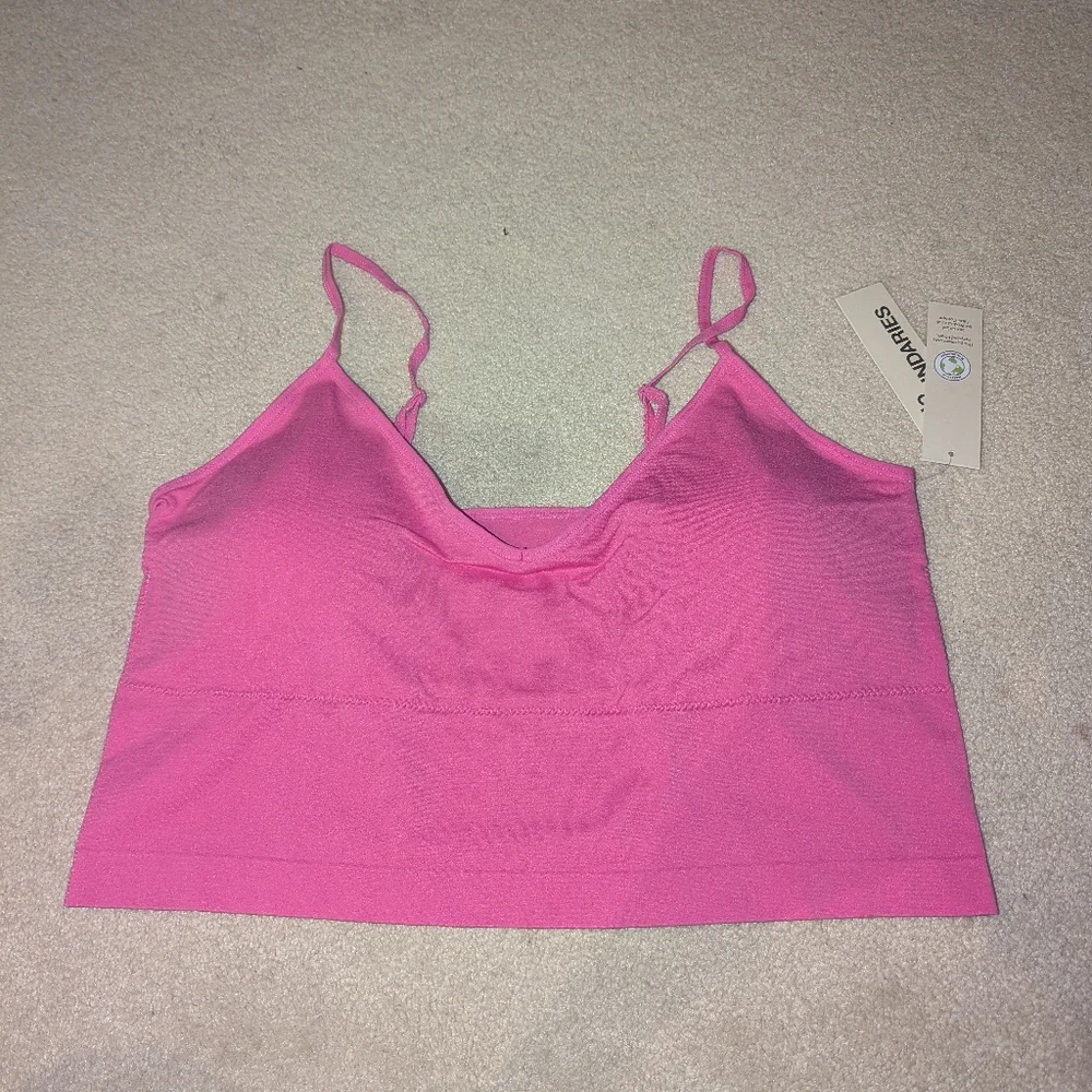 Nwt No Boundaries Seamless Bra Tank Pink Sz Xxl
